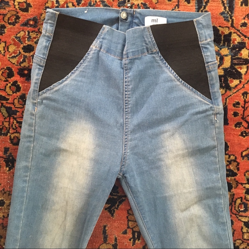 High waisted maternity/nursing jeans